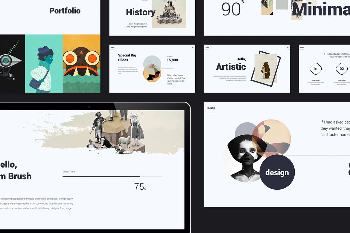 Template Presentasi RUNDO yang Minimalis dan Kreatif (PowerPoint)