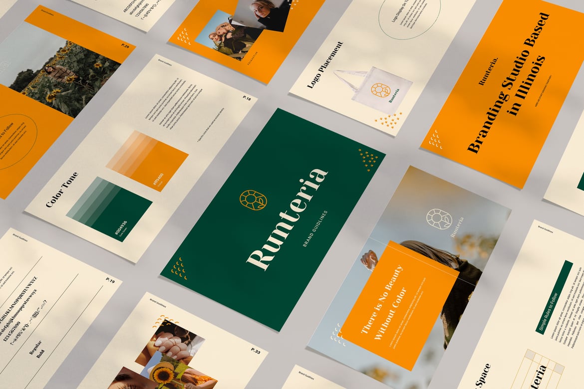 Template Powerpoint Runteria: Presentasi Minimalis yang Menarik