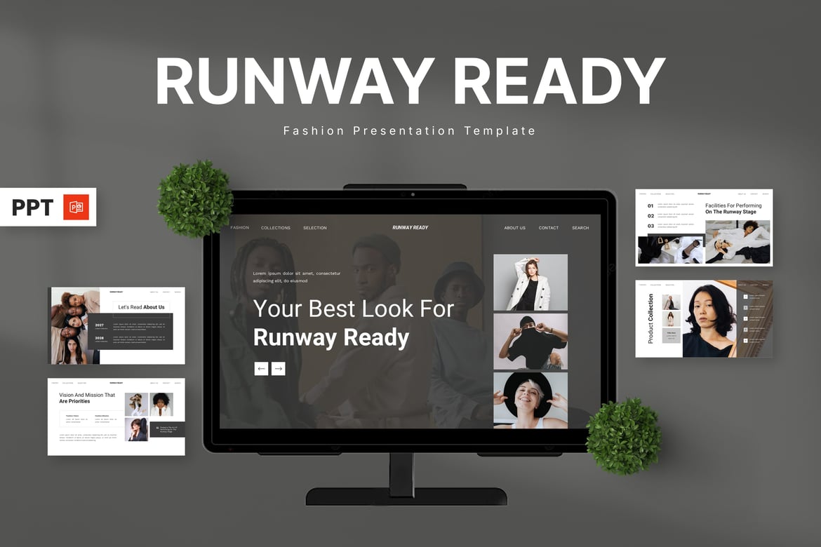 Template Presentasi Fashion Modern - Siap Tampil di Runway
