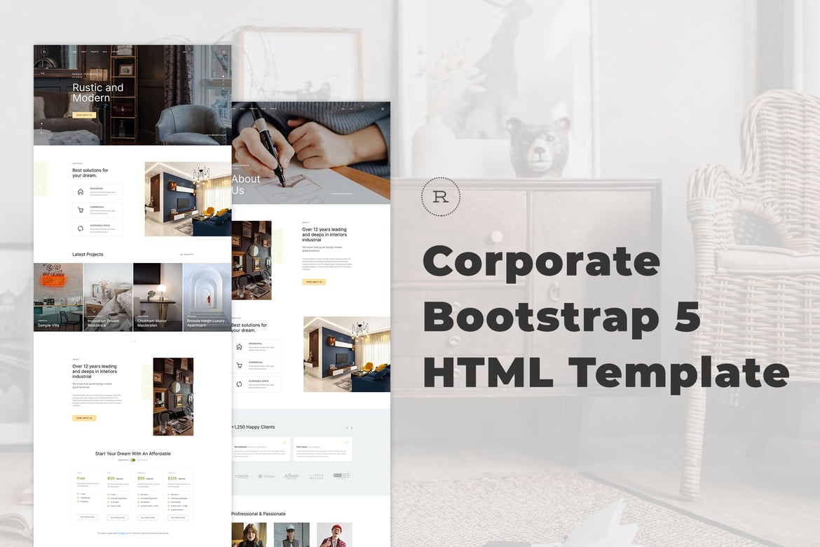 Template Website Rustic - Solusi Modern untuk Bisnis Anda