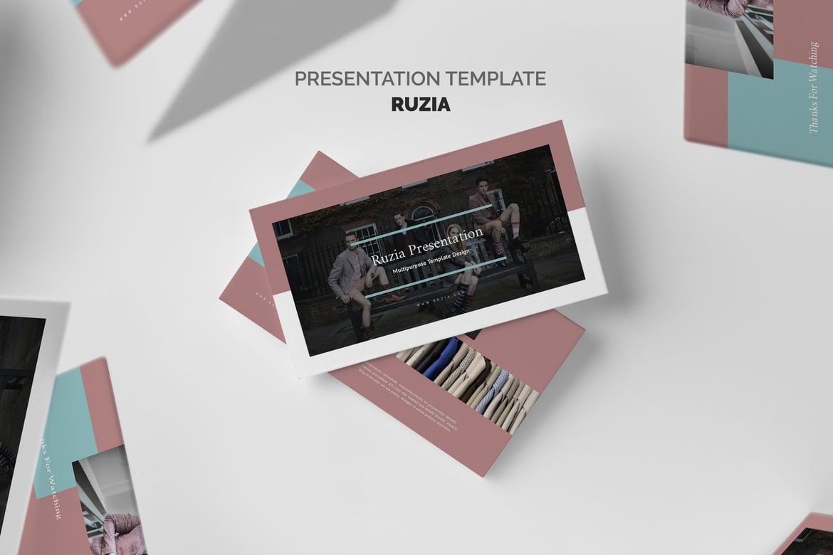Ruzia: Template Presentasi Fashion Mewah untuk Presentasi Menarik