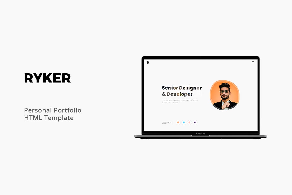Ryker - Template Web Portofolio Pribadi yang Kreatif dan Profesional