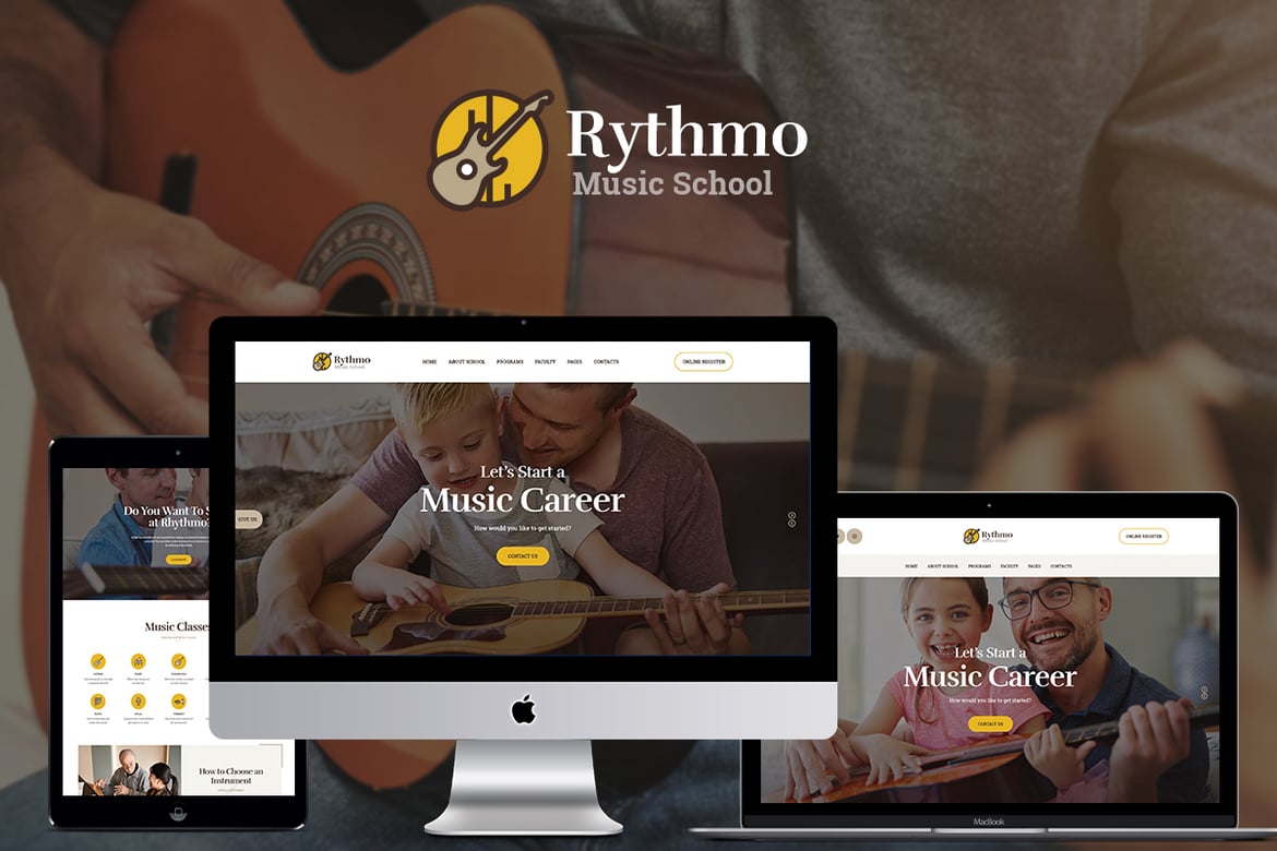 Rythmo: Tema WordPress Modern untuk Sekolah Seni dan Musik