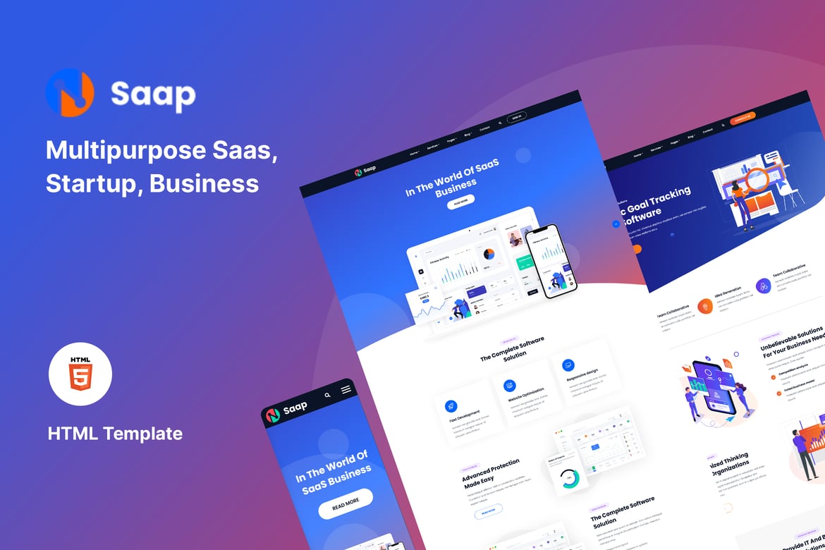 Saap - Template Website Modern untuk SaaS dan Software