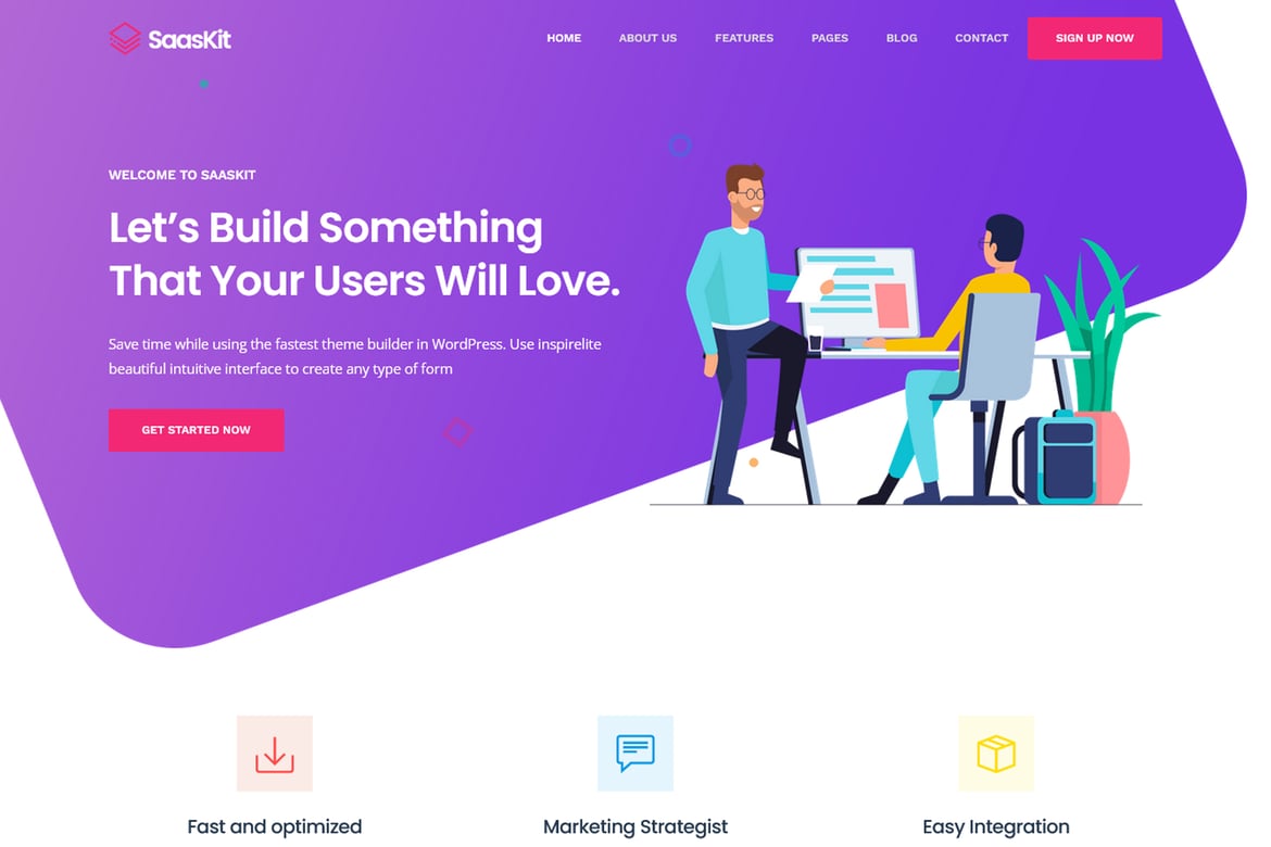 SaasKit - Template Website HTML untuk Startup dan Agensi