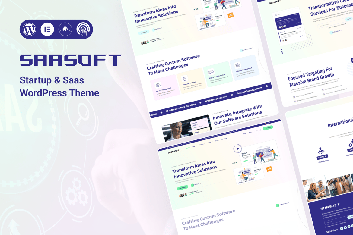 SaaSoft - Tema WordPress Modern untuk Startup dan SaaS