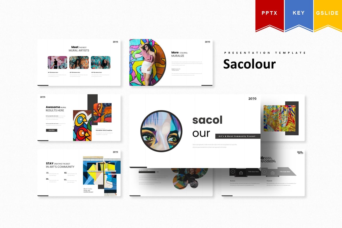 Sacolour - Template Powerpoint, Keynote, dan Google Slides Menarik dan Profesional