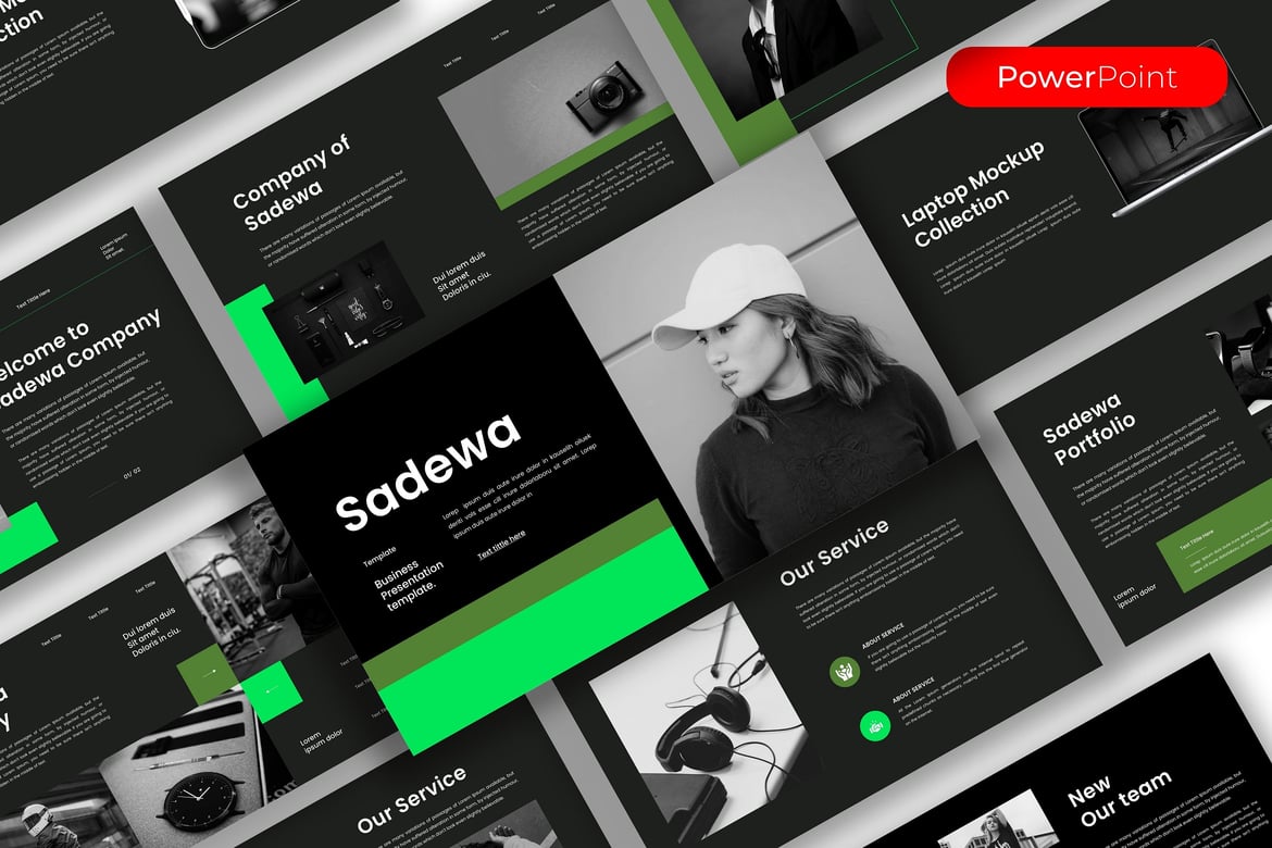Sadewa - Template PowerPoint Bisnis Modern