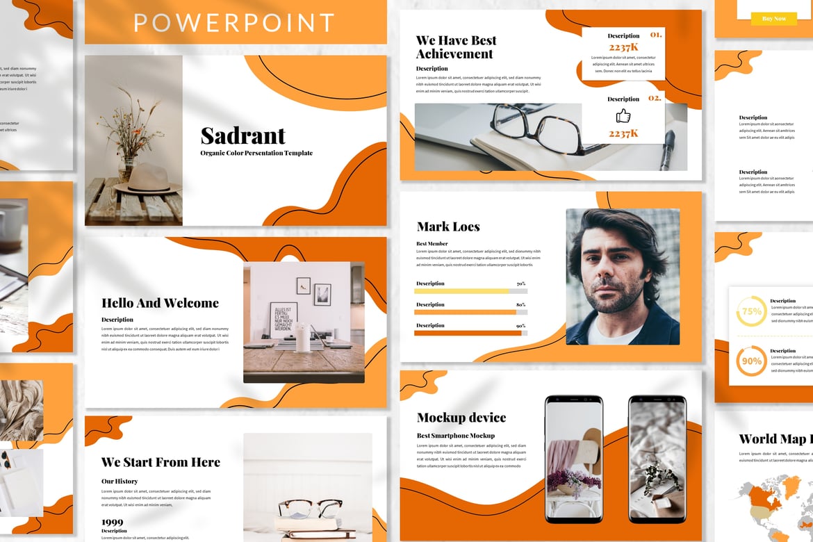 Sadrant - Template Powerpoint Kreatif untuk Presentasi Menarik