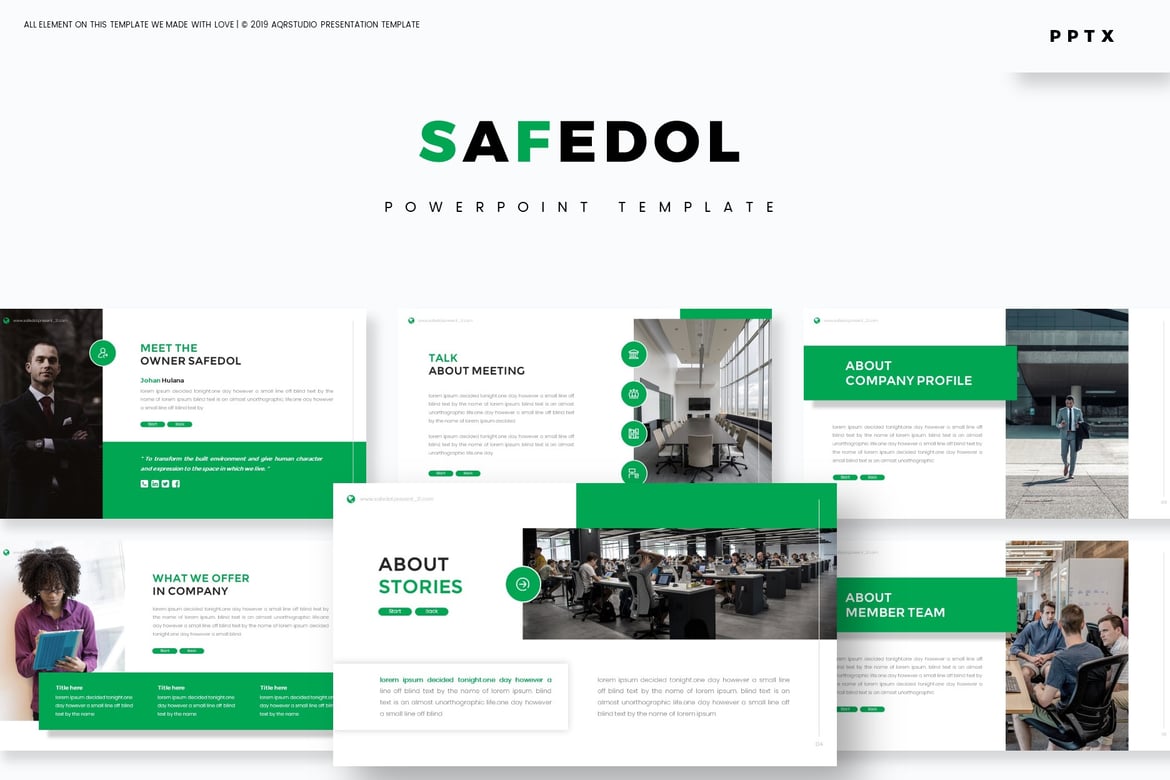 Safedol - Template PowerPoint Serbaguna yang Menarik