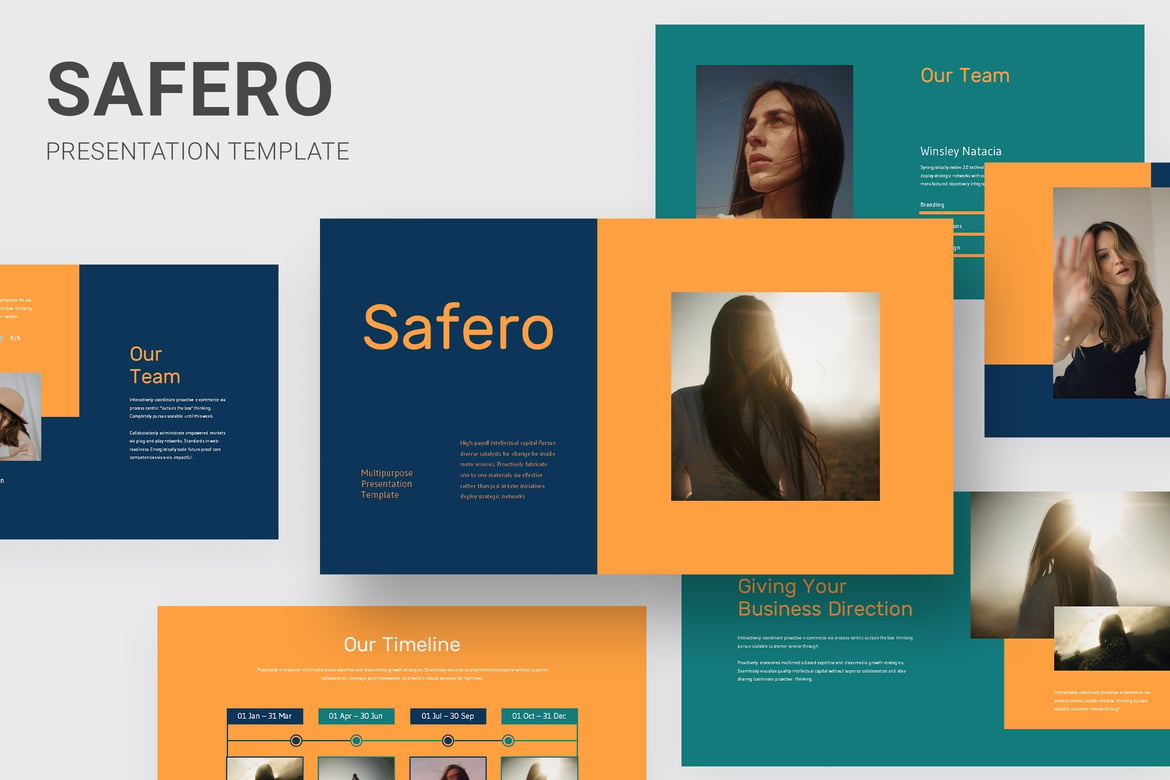 Safero - Template PowerPoint Serbaguna untuk Presentasi Sukses