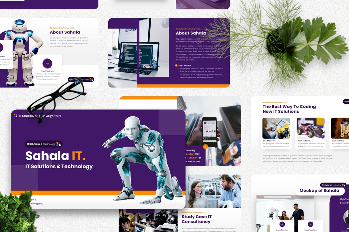 Sahala - Template Powerpoint Teknologi Modern dan Profesional
