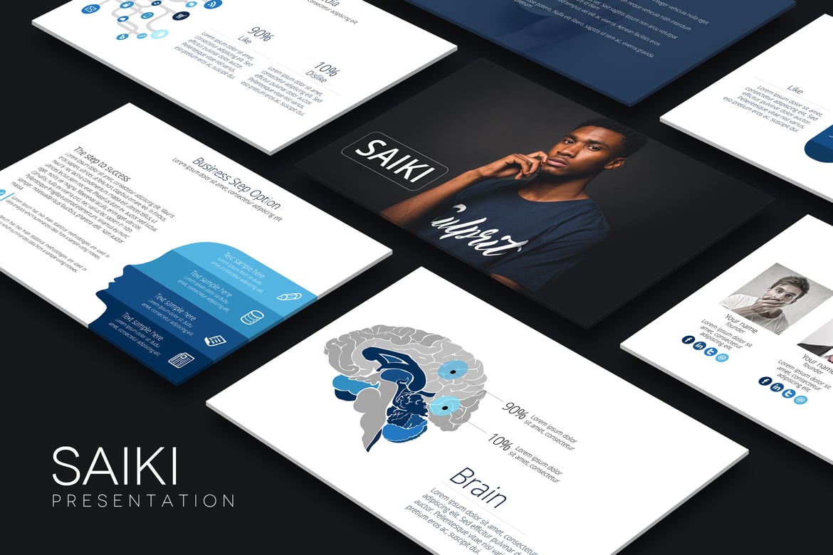 Template Powerpoint SAIKI yang Kreatif dan Serbaguna
