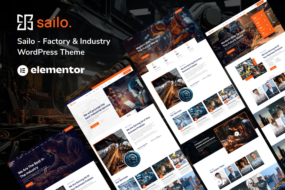 Sailo - Tema WordPress untuk Industri dan Pabrik yang Modern