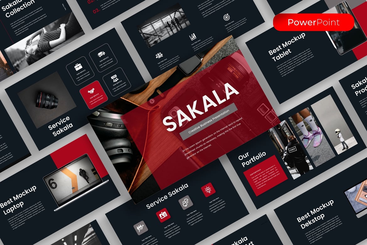 Template Presentasi Bisnis Sakala yang Menarik
