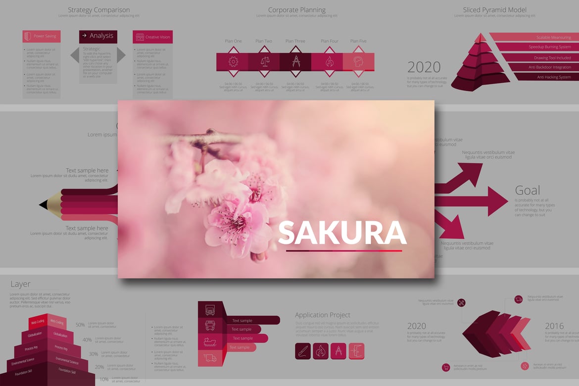 Template Powerpoint SAKURA yang Menarik dan Serbaguna