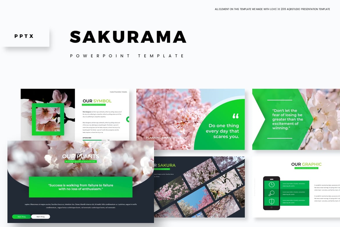 Sakurama - Template PowerPoint Menarik dan Serbaguna
