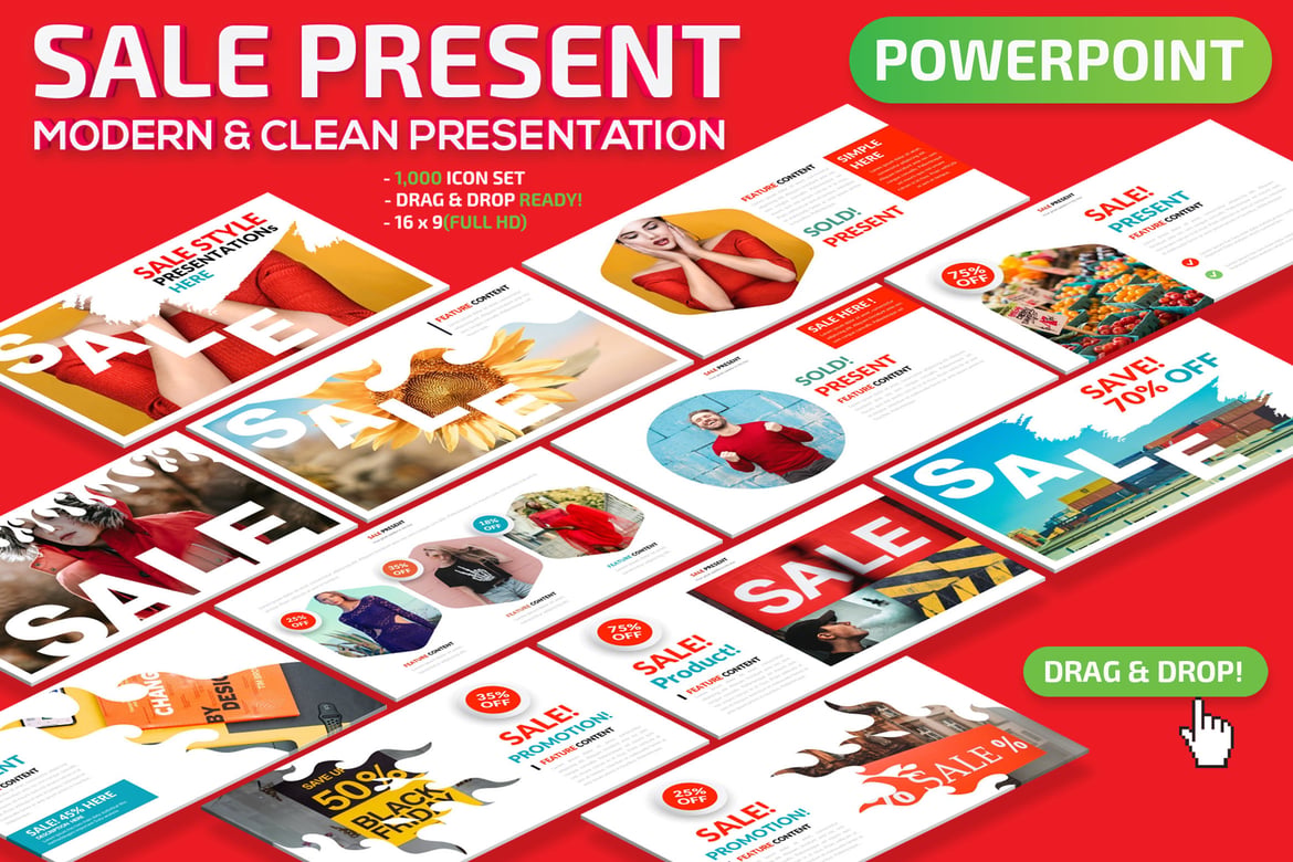 Template Presentasi PowerPoint Menarik untuk Penjualan