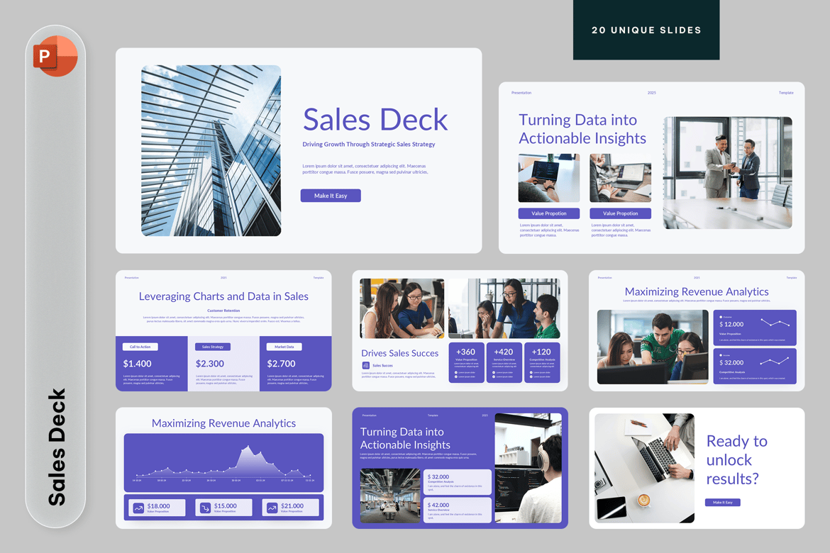 Template Presentasi Penjualan PowerPoint Profesional