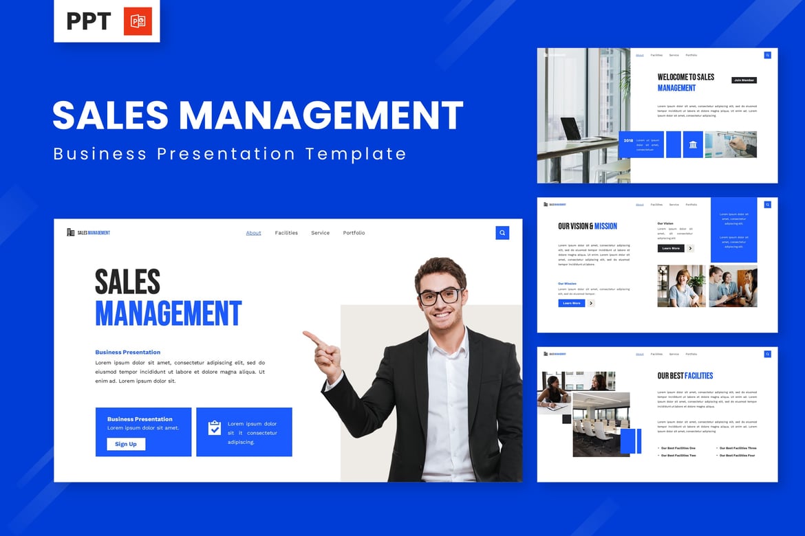 Template Powerpoint Manajemen Penjualan yang Menarik dan Profesional