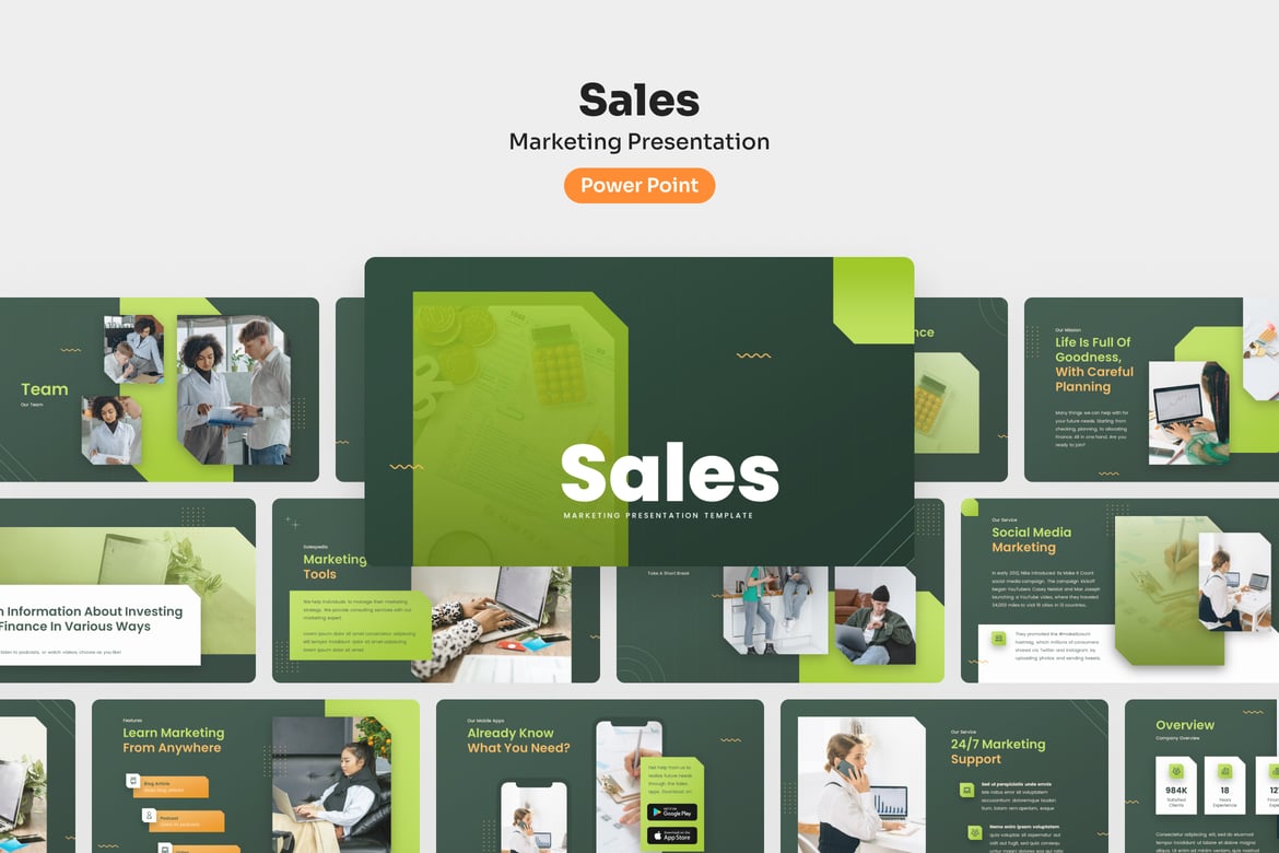 Template Presentasi PowerPoint untuk Pemasaran dan Penjualan yang Menarik