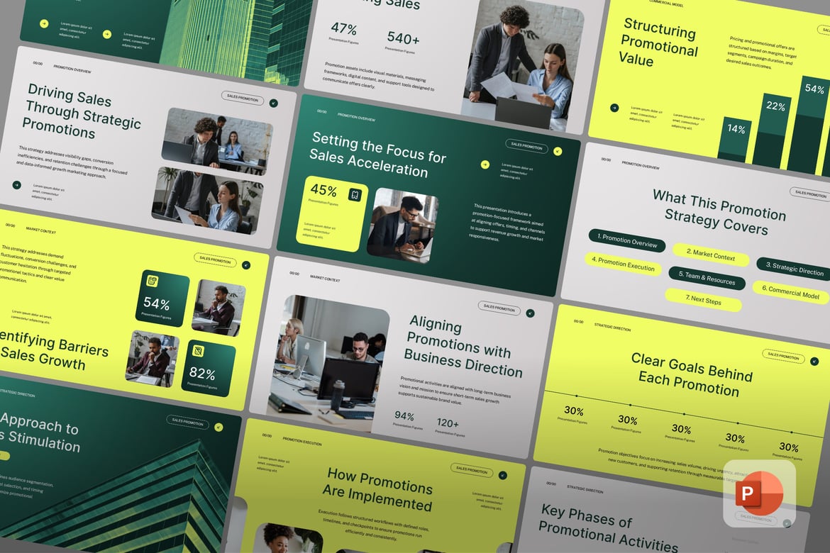 Template Presentasi Pemasaran Penjualan - Powerpoint yang Profesional