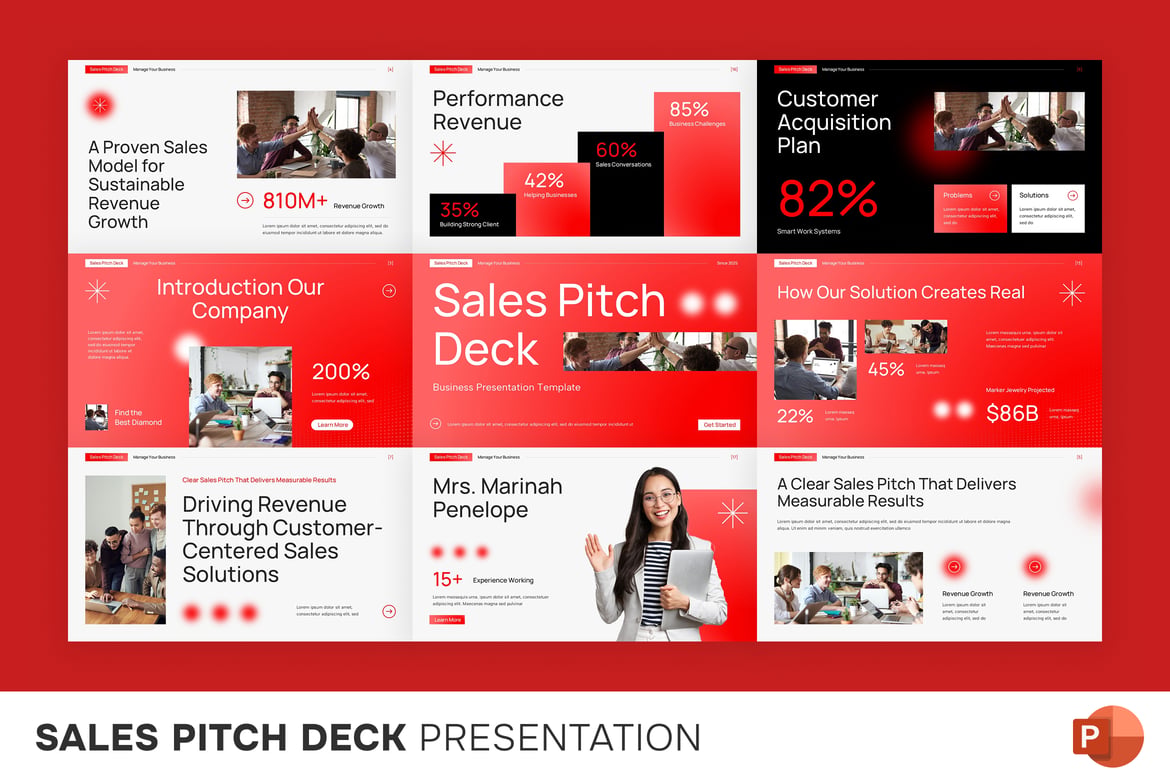Template Presentasi PowerPoint untuk Pitch Penjualan yang Menarik