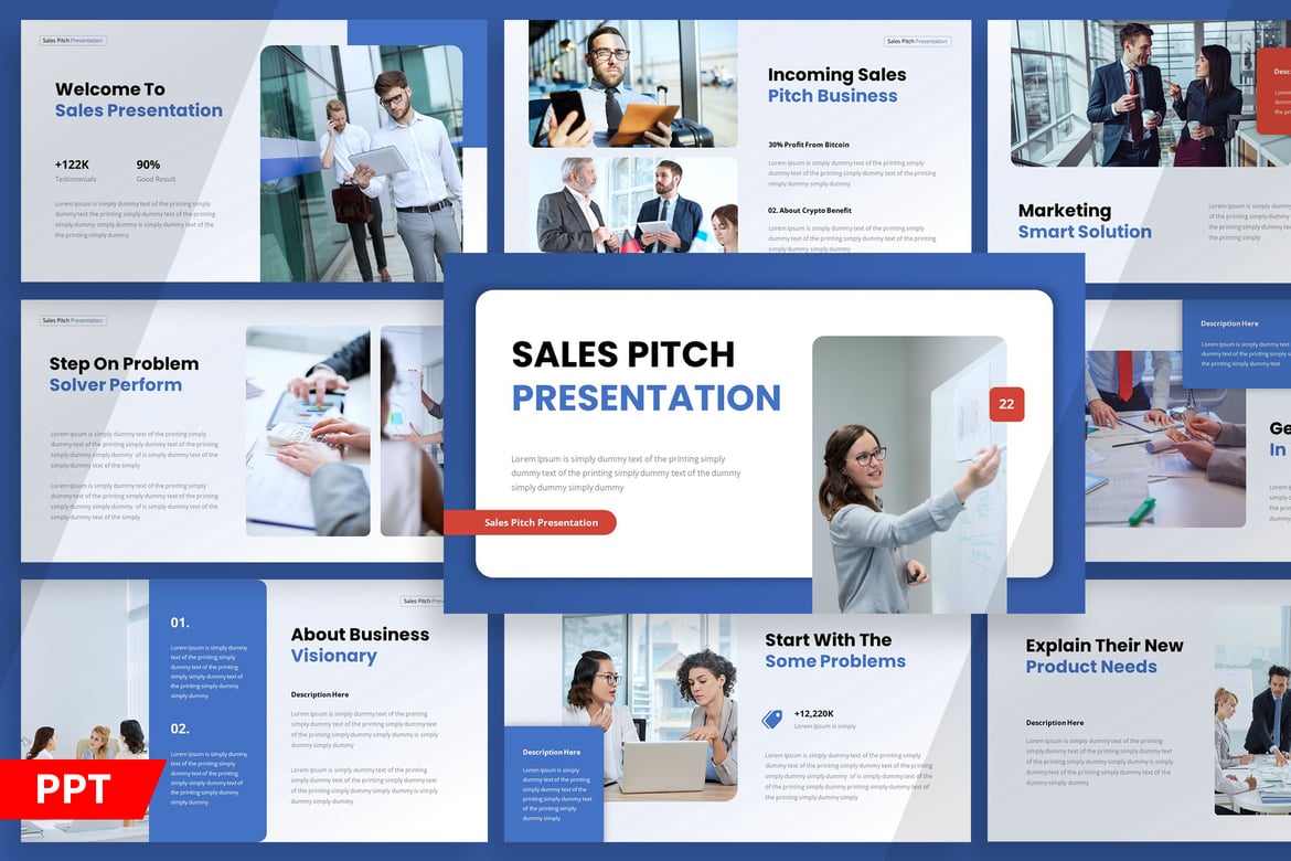 Template PowerPoint Presentasi Penjualan yang Elegan dan Multifungsi