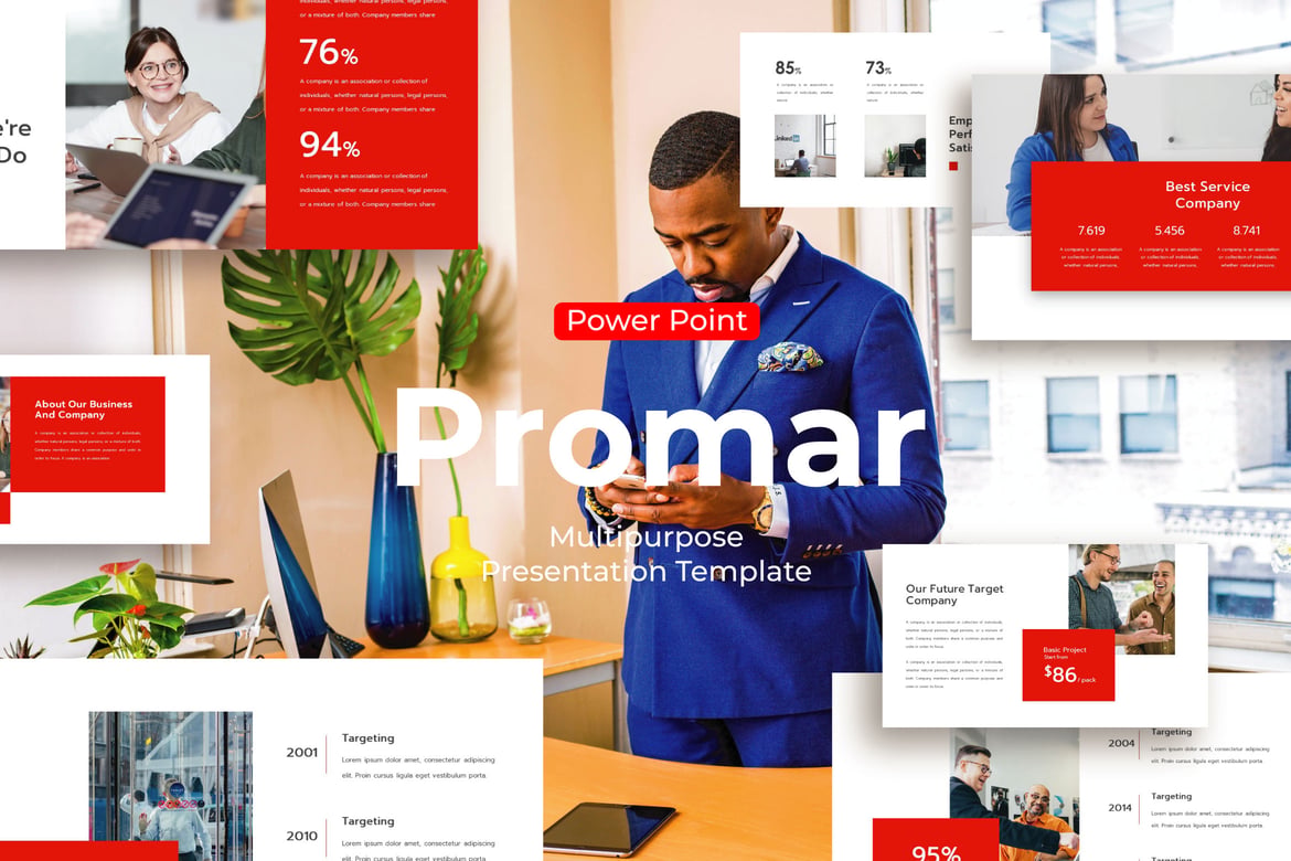 Template PowerPoint Promar untuk Presentasi Menarik