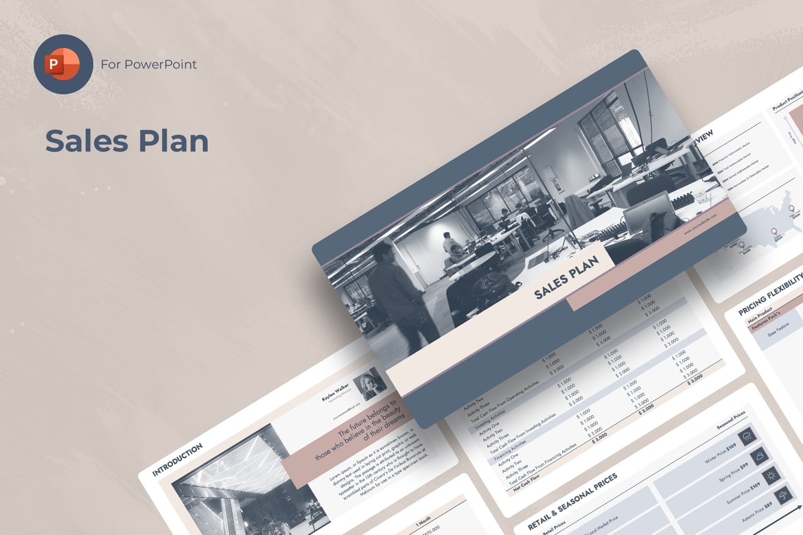Template PowerPoint Rencana Penjualan yang Efektif