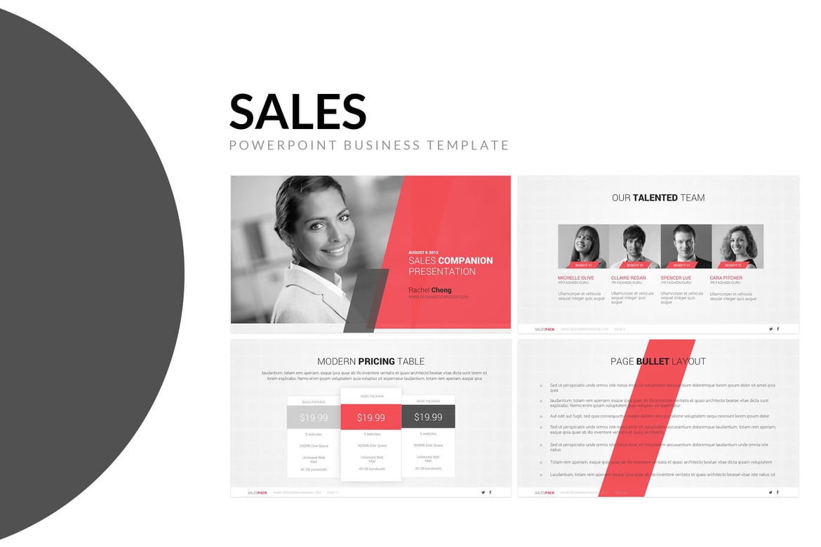 Template PowerPoint Penjualan Modern dan Menarik