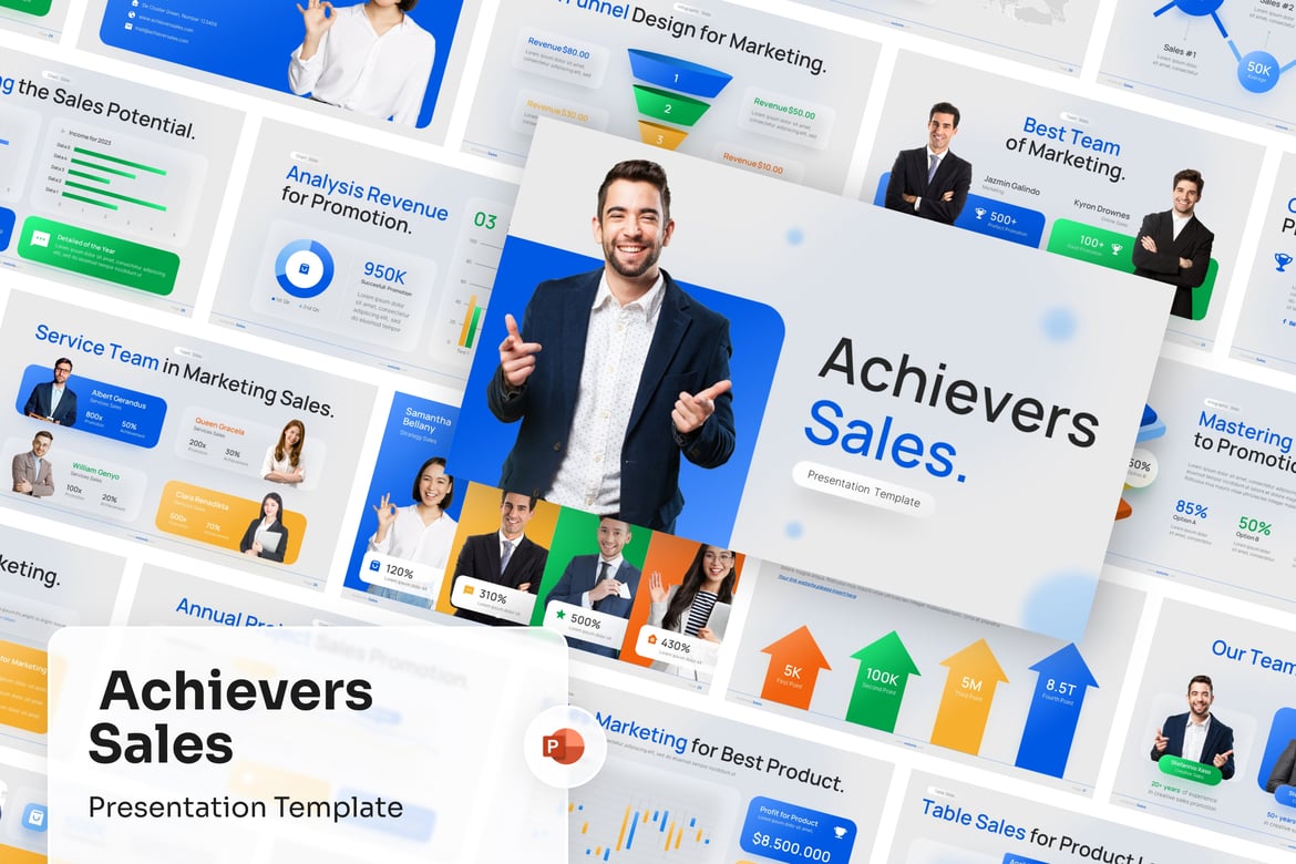 Template Presentasi PowerPoint Penjualan yang Menarik