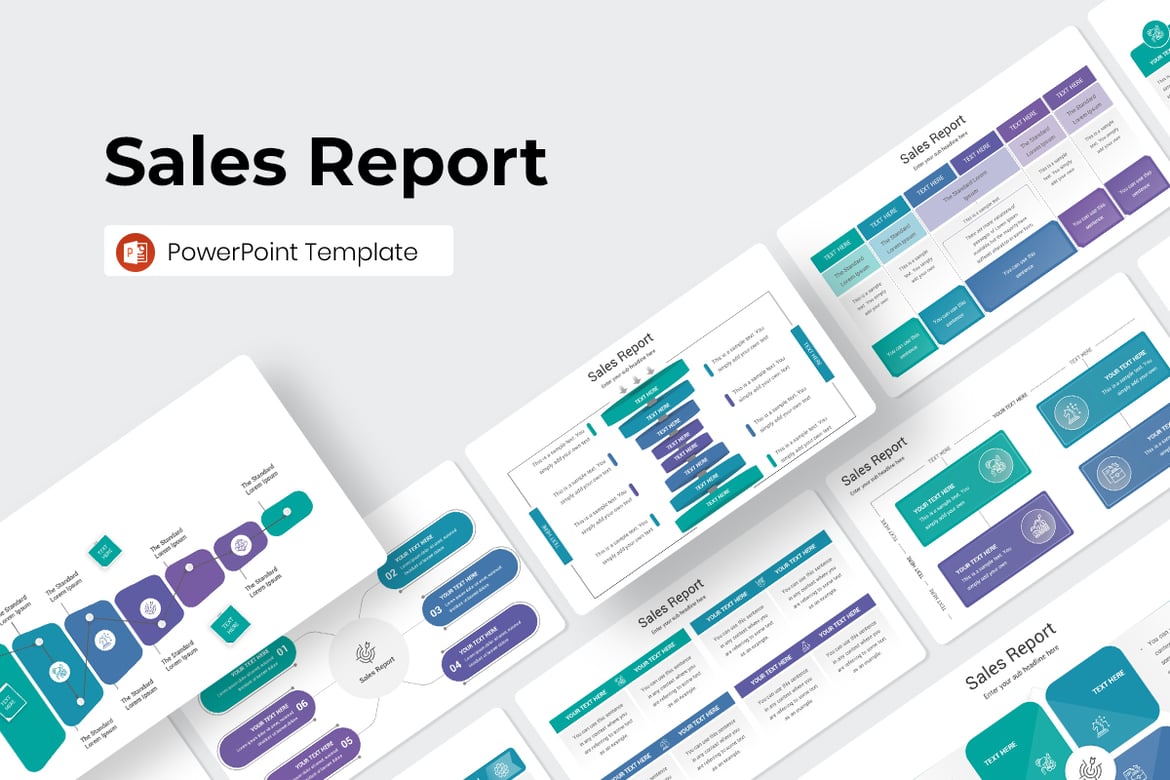 Template PowerPoint Laporan Penjualan yang Menarik