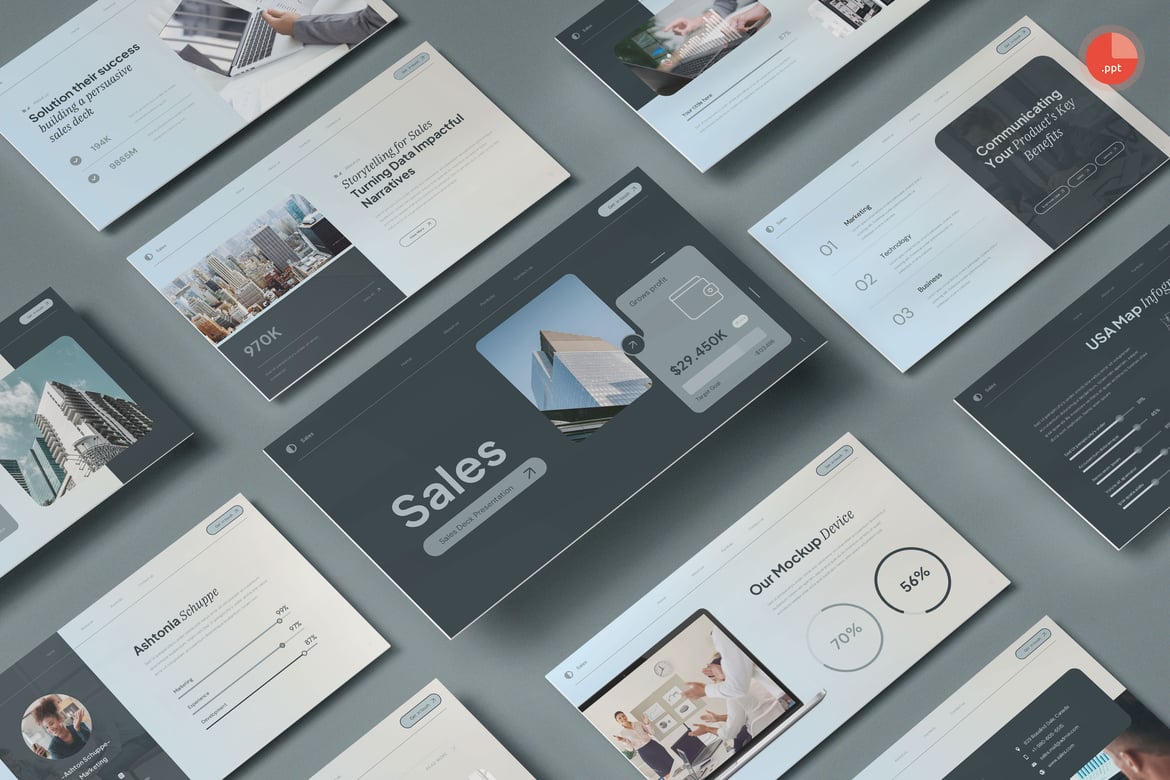 Template PowerPoint Penjualan yang Menarik dan Profesional