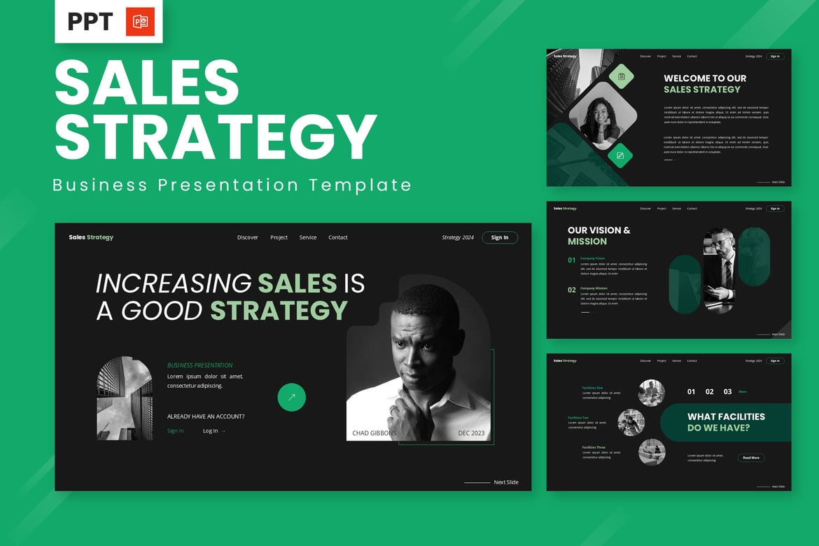 Template Powerpoint Strategi Penjualan yang Efektif