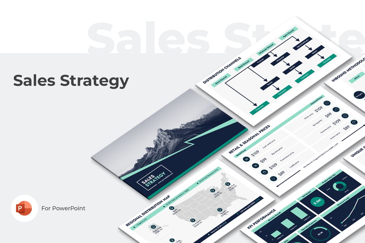 Template PowerPoint Strategi Penjualan yang Efektif