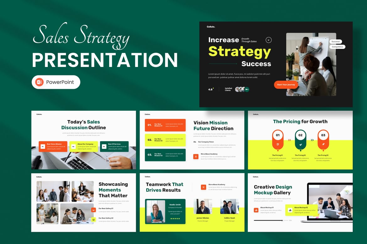 Template Presentasi Strategi Penjualan yang Profesional dan Efektif