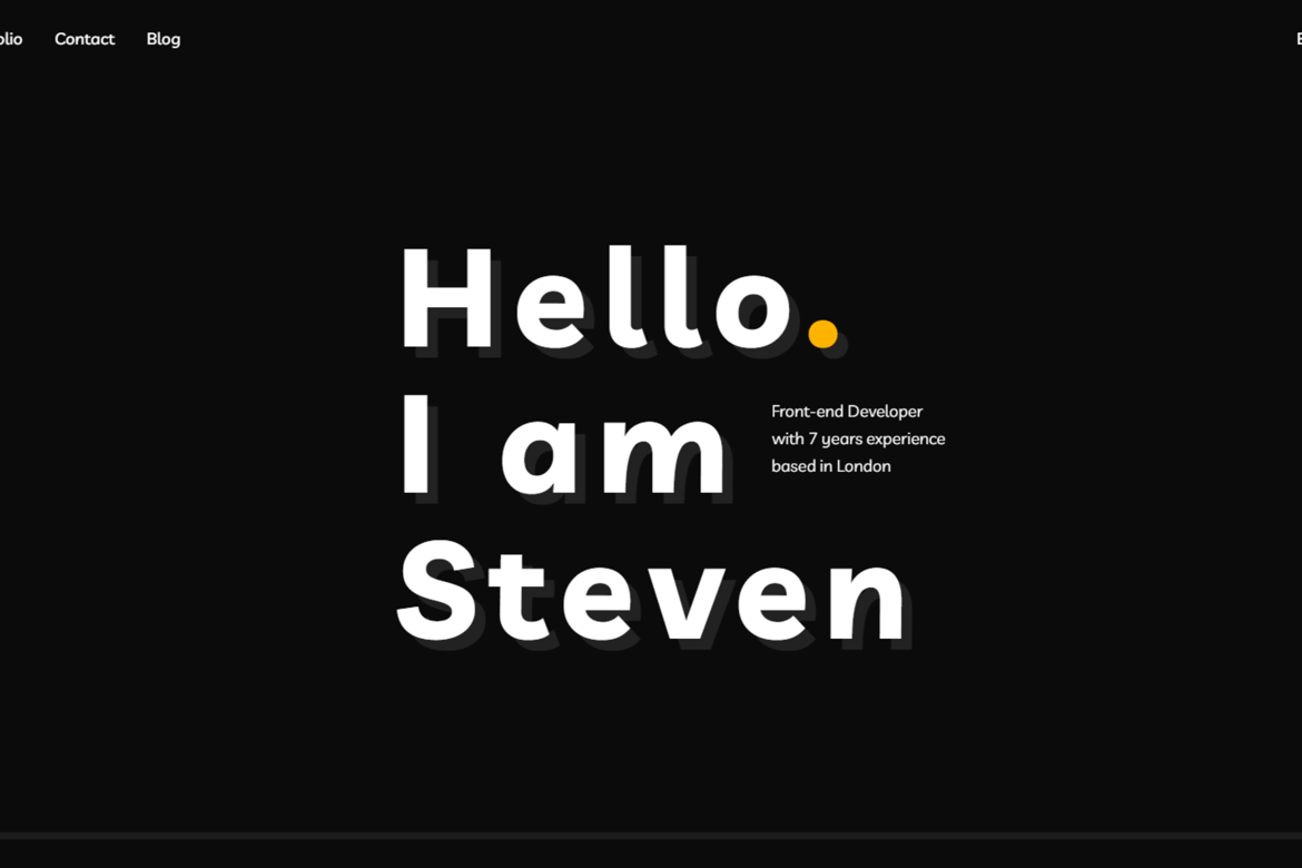 Salimov - Template Website Portofolio Pribadi Horizontal yang Kreatif