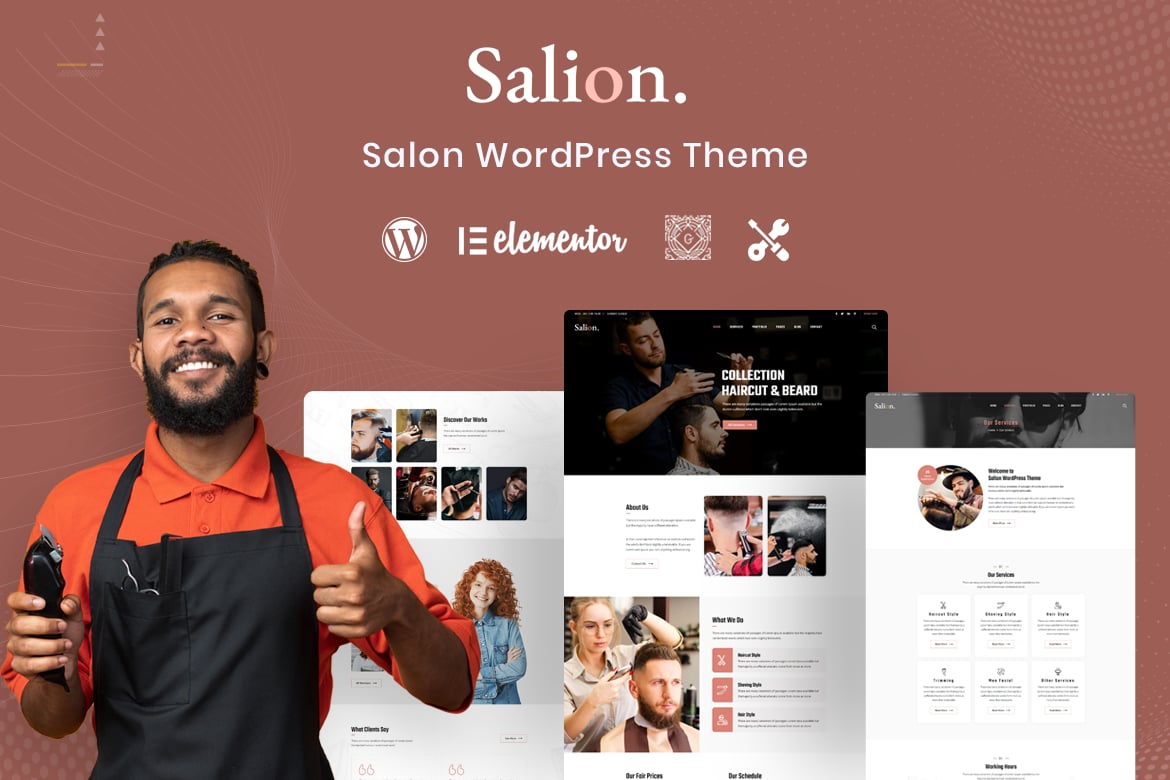 Salion – Tema WordPress Salon Rambut yang Menarik dan Modern
