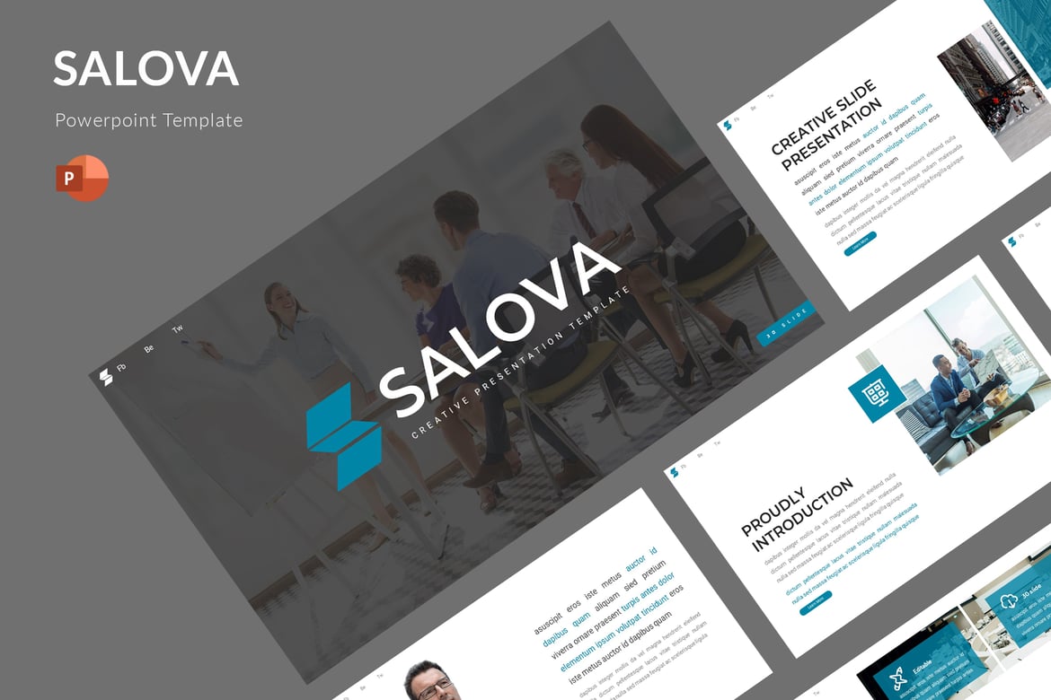 Salova - Template PowerPoint Serbaguna yang Menarik