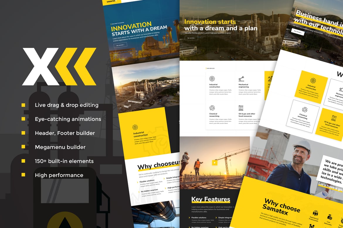 Samatex - Tema WordPress Industri yang Fleksibel dan Menarik