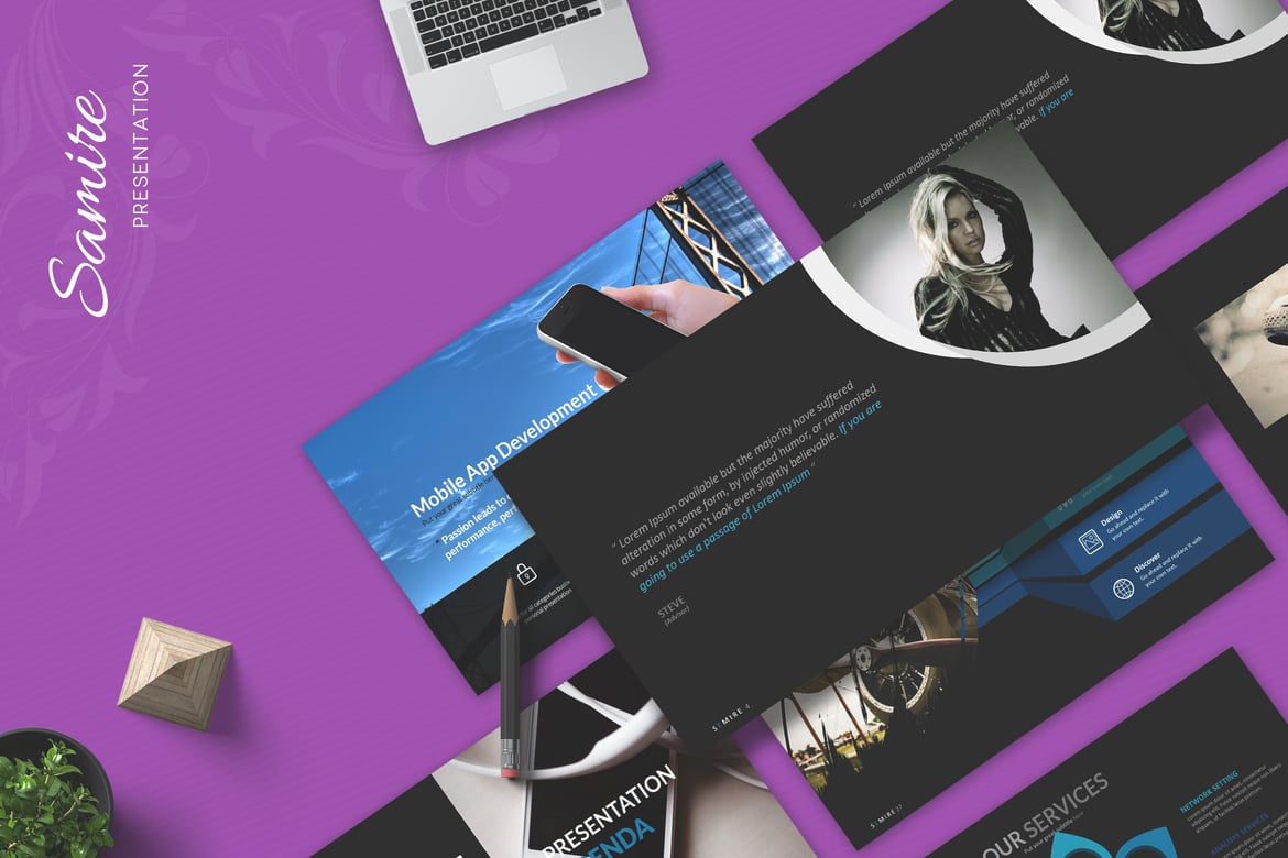 Template PowerPoint Samire - Presentasi Kreatif dan Profesional