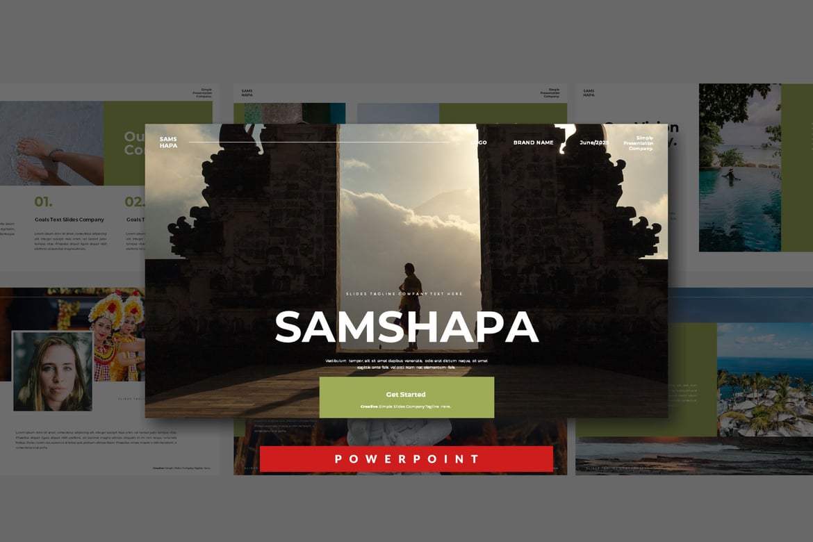 Template PowerPoint Samshapa yang Menarik dan Modern