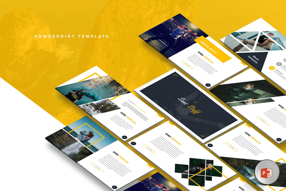 Template PowerPoint San Stuff - Solusi Presentasi Menarik dan Profesional