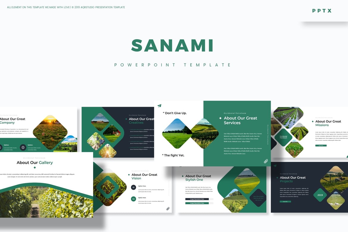 Template Powerpoint Sanami - Solusi Kreatif untuk Presentasi Anda