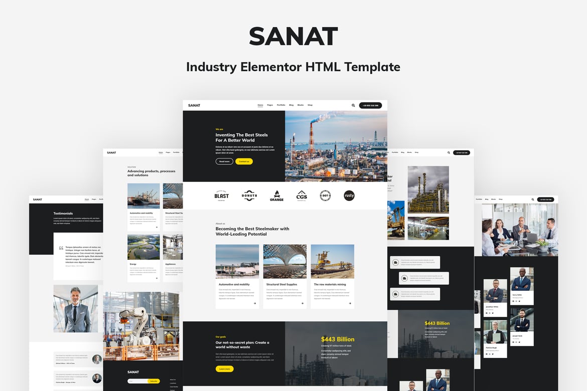 Sanat - Template HTML Modern untuk Industri dan Bisnis