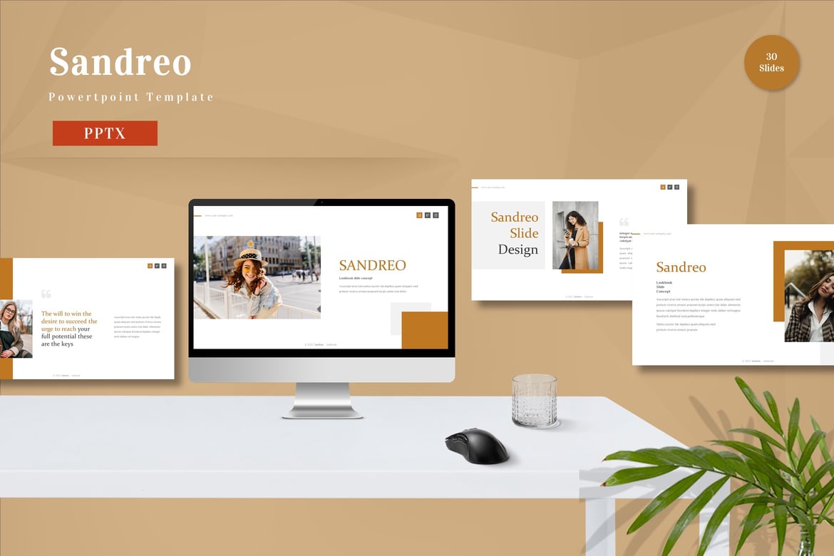 Template Powerpoint Sandreo - Solusi Presentasi Profesional