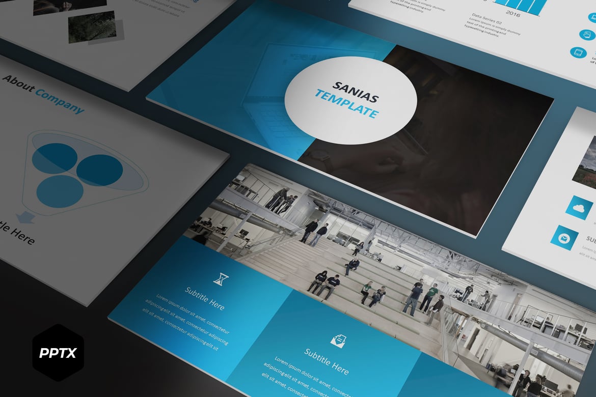 Template PowerPoint Sanias - Solusi Presentasi Serbaguna