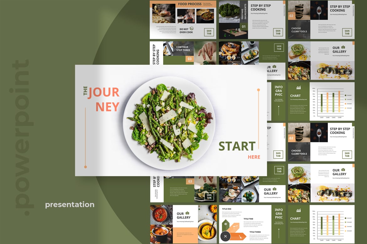 Santab - Template Powerpoint Presentasi Restoran Modern