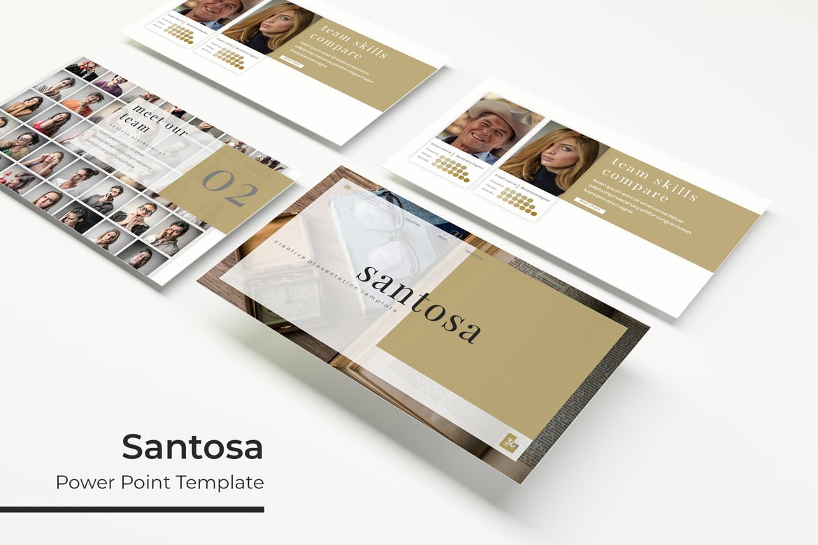 Santosa - Template PowerPoint yang Menarik dan Profesional